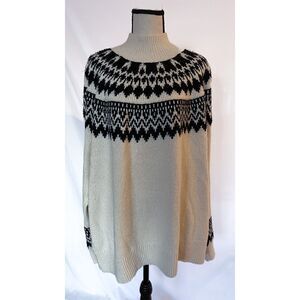 Old Navy Mockneck Sweater | Fair Isle